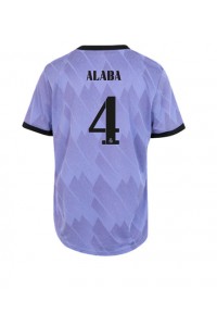 Fotbalové Dres Real Madrid David Alaba #4 Dámské Venkovní Oblečení 2022-23 Krátký Rukáv